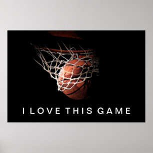 Basketball Poster waar ik van hou