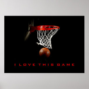 Basketball Poster waar ik van hou