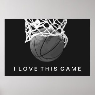 Basketball Poster waar ik van hou