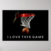 Basketball Poster waar ik van hou (Voorkant)