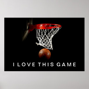Basketball Poster waar ik van hou