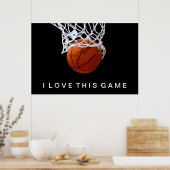 Basketball Poster waar ik van hou (Keuken)
