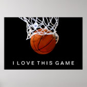Basketball Poster waar ik van hou (Voorkant)