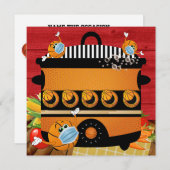 Basketball - Pot Luck - Gathering Uitnodiging (Voorkant / Achterkant)