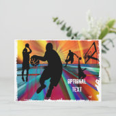 Basketball Pre Game Warmup - Aanpassen Kaart (Staand voorkant)