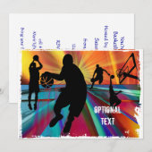 Basketball Pre Game Warmup - Aanpassen Kaart (Voorkant / Achterkant)