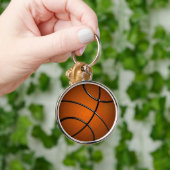 BasketBall Premium Round Sleutelhanger (Hand)