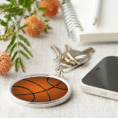 BasketBall Premium Round Sleutelhanger (Zijkant)