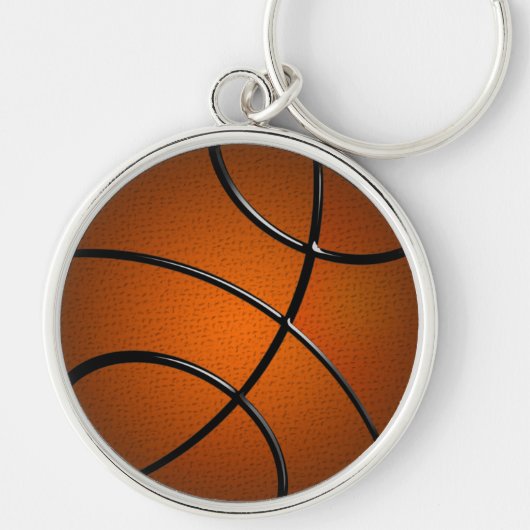 BasketBall Premium Round Sleutelhanger (Voorkant)