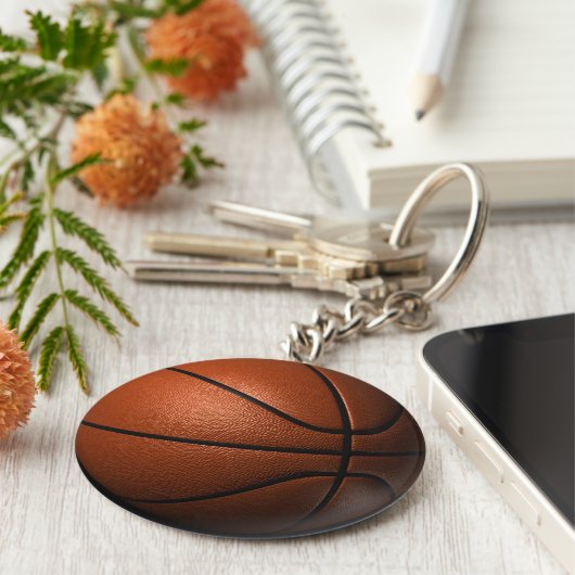 Basketball Premium Sleutelhanger (Zijkant)