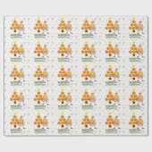 Basketball Prettige feestdagen met kerstboom WR Cadeaupapier (Vlak)