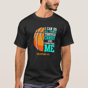 Basketball-prijsopgave: ik kan alle dingen doen t-shirt