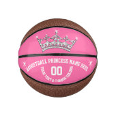 Basketball Princess Personalized Basketball Ball Basketbal (Voorkant)