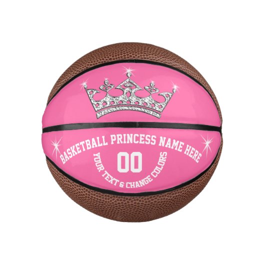 Basketball Princess Personalized Basketball Ball Basketbal (Voorkant)