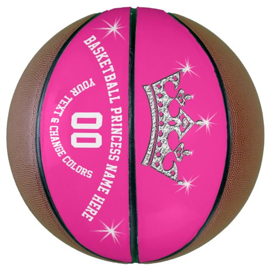 Basketball Princess Personalized Basketball Ball Basketbal (Verticaal)