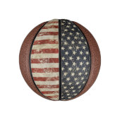 Basketball print met grunge USA vlag Mini Basketbal (Verticaal)