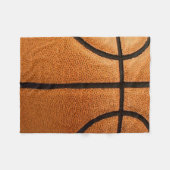 Basketball Print Pattern Achtergrond Fleece Deken (Voorkant (Horizontaal))