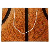 Basketball Print Pattern Achtergrond Large Cadeautasje (Voorkant)