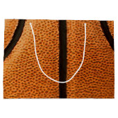 Basketball Print Pattern Achtergrond Large Cadeautasje (Achterkant)