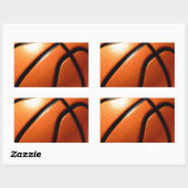 Basketball Rechthoekige Sticker (Vel)