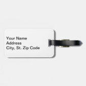 Basketball Red en White Bagagelabel (Achterkant horizontaal)