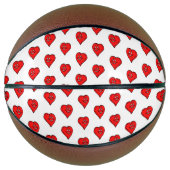 Basketball Red Hearts Love Basketbal (Voorkant)