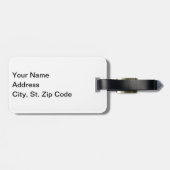 Basketball Red, White en Blue personaliseren Bagagelabel (Achterkant horizontaal)