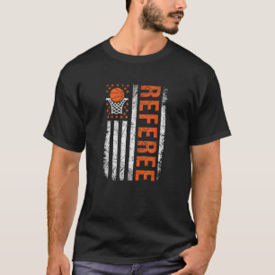 Basketball Referee Amerikaanse vlaggenstaatfunctio T-shirt