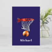 Basketball Replace with Your Name Card (Staand voorkant)