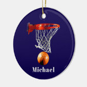 Basketball Replace with Your Name Keramisch Ornament (Links)