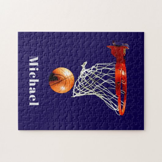 Basketball Replace with Your Name Legpuzzel (Horizontaal)