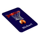 Basketball Replace with Your Name Magneet (Rechterzijde)