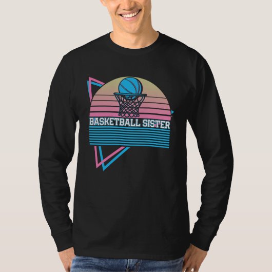 Basketball Retro Basketball Sister T-shirt (Voorkant)