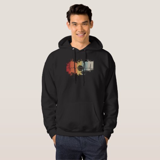 Basketball Retro Hoodie (Voorkant volledig)