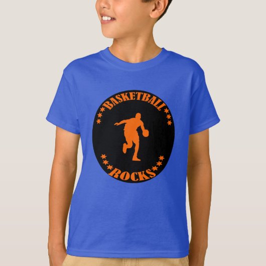 BASKETBALL ROCKS! T-SHIRT (Voorkant)