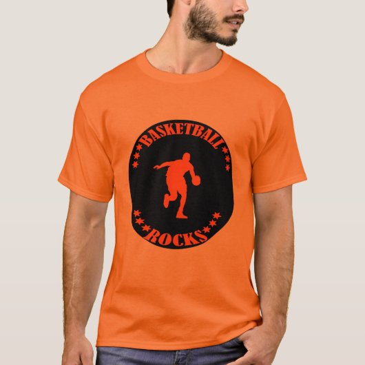 BASKETBALL ROCKS! T-SHIRT (Voorkant)
