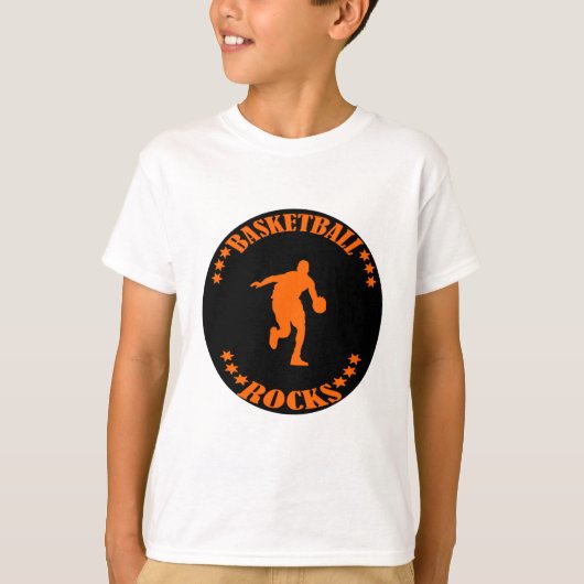 BASKETBALL ROCKS! T-SHIRT (Voorkant)
