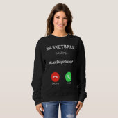 Basketball roept de laatste dag van schoolBasketba Trui (Voorkant volledig)
