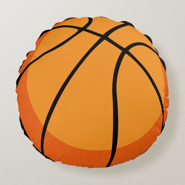 Basketball Rond Kussen (Voorkant)