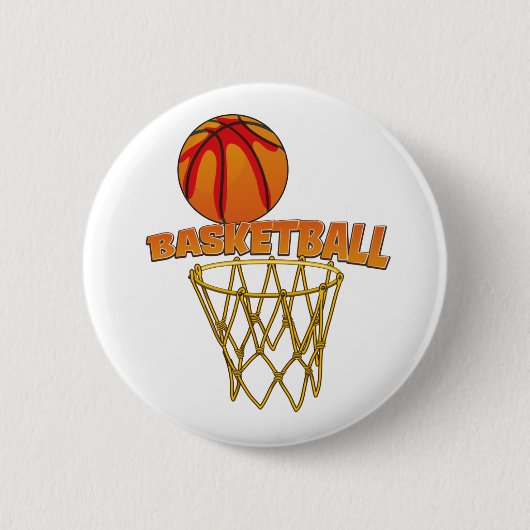 Basketball Ronde Button 5,7 Cm (Voorkant)