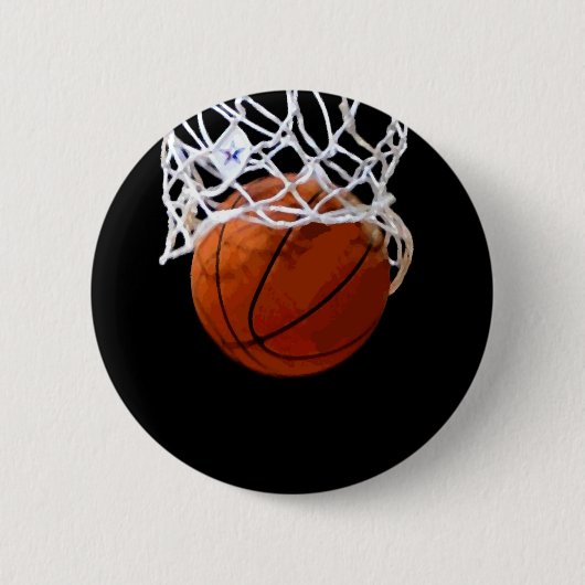 Basketball Ronde Button 5,7 Cm (Voorkant)