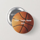 Basketball Ronde Button 5,7 Cm (Voorkant /achterkant)