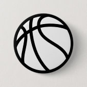 BASKETBALL RONDE BUTTON 5,7 CM (Voorkant)
