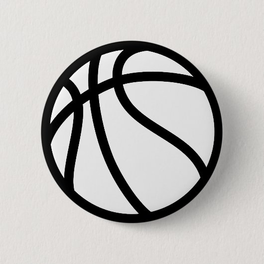 BASKETBALL RONDE BUTTON 5,7 CM (Voorkant)