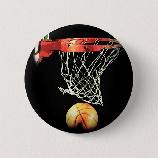 Basketball Ronde Button 5,7 Cm (Voorkant)