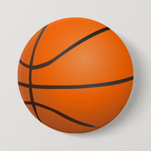 Basketball Ronde Button 7,6 Cm (Voorkant)