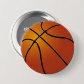 Basketball Ronde Button 7,6 Cm (Voorkant /achterkant)