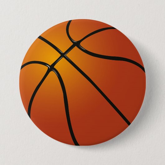 Basketball Ronde Button 7,6 Cm (Voorkant)