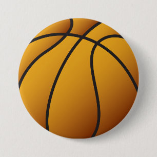 Basketball Ronde Button 7,6 Cm