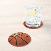 Basketball Ronde Kartonnen Onderzetter (Insitu)